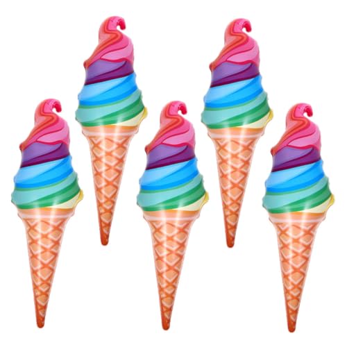 UPKOCH 5 Stück Aufblasbarer Eisballon Bläst Eistüte auf Ballon in Form einer Eistüte Eiscreme-Gastgeschenke groß Eistüte bläst sich auf aufblasbares Partyballon PVC UPKOCH 5 Stück Aufblasbarer Eisballon Bläst Eistüte auf Ballon in Form einer Eistüte Eiscreme-Gastgeschenke groß Eistüte bläst sich auf aufblasbares Partyballon PVC von UPKOCH