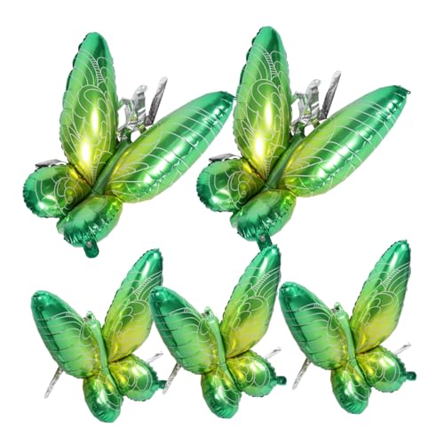 UPKOCH 5 Stück Flügel Ballon Partyballons schmetterling dekorationen Schmetterlings-Gastgeschenke Ballongirlande Luftballons in Schmetterlingsform Heliumballons Aluminiumfolie Green UPKOCH 5 Stück Flügel Ballon Partyballons schmetterling dekorationen Schmetterlings-Gastgeschenke Ballongirlande Luftballons in Schmetterlingsform Heliumballons Aluminiumfolie Green von UPKOCH