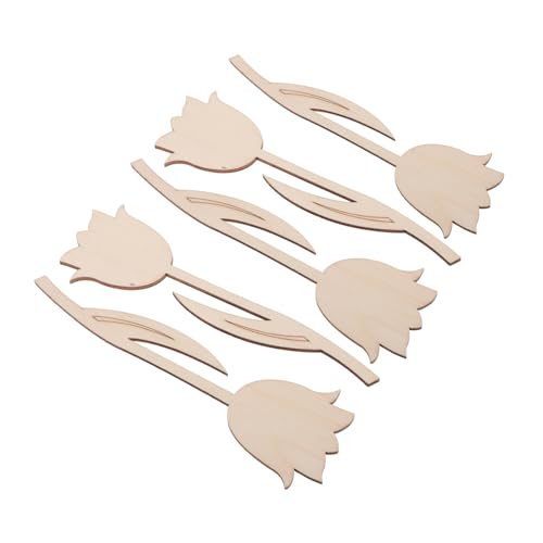UPKOCH 5 Stück Holzblumen Blumen Basteln Für Holzausschnitte Zum Basteln Von Blumen Unlackierte Holzausschnitte Zum Basteln Holzblumenausschnitte Zum Basteln Frühling DIY von UPKOCH