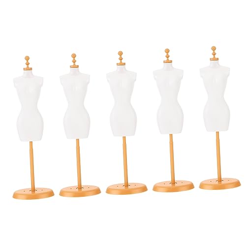 UPKOCH 5 Stück Puppenständer Schaufensterpuppe Schneiderpuppe Schneiderpuppen Perückenkopfständer Mit Schaufensterpuppenkopf Modellpuppe Schneiderpuppenständer Ständer von UPKOCH