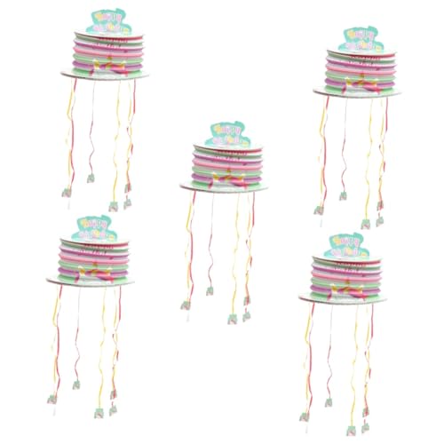 UPKOCH 5 Stück Schnur Einhorn-Piñata lustige Piñata Minispielzeug für Mädchen Kinderspielzeug halloween party Laterne Mädchenspielzeug Partyspiel-Requisiten Pinata-Dekoration groß Kranz von UPKOCH