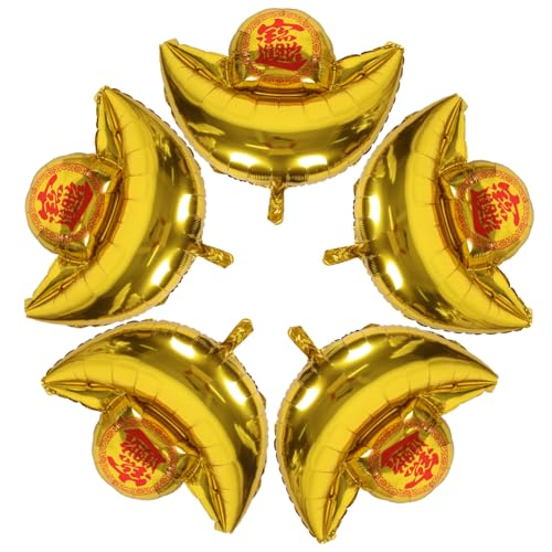 UPKOCH 5 Stück Teiliges Aluminiumfolie Luftballons Barrenform Gold Neujahrs Partydekoration Vielseitig für Silvester Geburtstage Hochzeiten Einfache Handhabung Schnelle Aufblasbarkeit UPKOCH 5 Stück Teiliges Aluminiumfolie Luftballons Barrenform Gold Neujahrs Partydekoration Vielseitig für Silvester Geburtstage Hochzeiten Einfache Handhabung Schnelle Aufblasbarkeit von UPKOCH