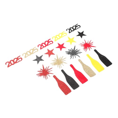 UPKOCH 2025 Neujahrsfeier 50 Stück Gold Glitter Tisch Streu Konfetti für Party Dekorationen UPKOCH 2025 Neujahrsfeier 50 Stück Gold Glitter Tisch Streu Konfetti für Party Dekorationen von UPKOCH