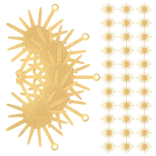 UPKOCH 50 Stück DIY Sonnenblumen Schmuckanhänger Kreative Pendants für Armband und Halskette Einzigartige Bastelzubehör für Schmuckherstellung UPKOCH 50 Stück DIY Sonnenblumen Schmuckanhänger Kreative Pendants für Armband und Halskette Einzigartige Bastelzubehör für Schmuckherstellung von UPKOCH