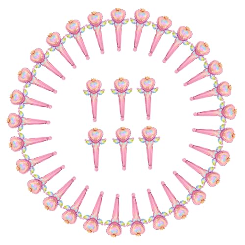 UPKOCH 50 Stück Feenstabballon feenhafte Luftballons Partyzubehör Feenfolienballon Dekorationen Ballonstäbchen Ballonparty Ballondekoration Ballon Zauberstab Aluminiumfolie Rosa von UPKOCH