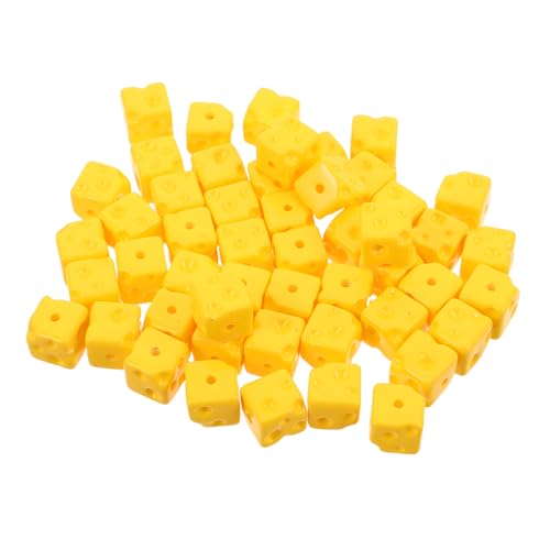 UPKOCH 50 Stück Würfel Käse Perlen Charms Gelb Leicht DIY Schmuckherstellung Spacer Beads mit Geradem für Armband Halskette Schlüsselanhänger Handykette Dekoration UPKOCH 50 Stück Würfel Käse Perlen Charms Gelb Leicht DIY Schmuckherstellung Spacer Beads mit Geradem für Armband Halskette Schlüsselanhänger Handykette Dekoration von UPKOCH