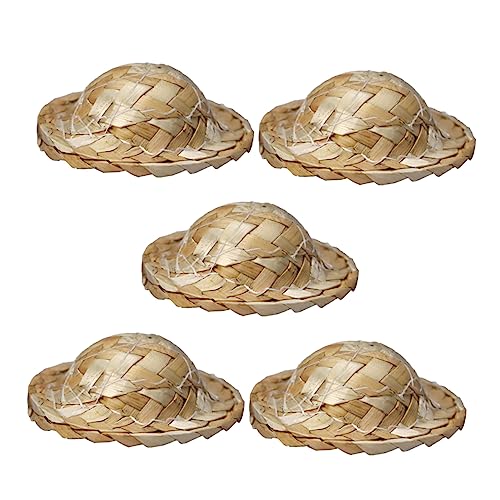 UPKOCH 5St Strohhut Miniatures puppenstubenmöbel Dollhouse Furniture Sonnenhut Stroh stylingbã¼rsten winziges Miniatur-Puppenhüte Puppenhausverzierungen Mini-Hut-Modell Gras Khaki UPKOCH 5St Strohhut Miniatures puppenstubenmöbel Dollhouse Furniture Sonnenhut Stroh stylingbã¼rsten winziges Miniatur-Puppenhüte Puppenhausverzierungen Mini-Hut-Modell Gras Khaki von UPKOCH