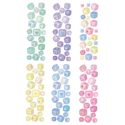 UPKOCH 6 Blätter Bunte Dekorative Sticker Romantischen Herzwürfeln Selbstklebend Hochauflösender Druck Vielseitig für Scrapbooking Fotoalben DIY Karten Einladungen UPKOCH 6 Blätter Bunte Dekorative Sticker Romantischen Herzwürfeln Selbstklebend Hochauflösender Druck Vielseitig für Scrapbooking Fotoalben DIY Karten Einladungen von UPKOCH