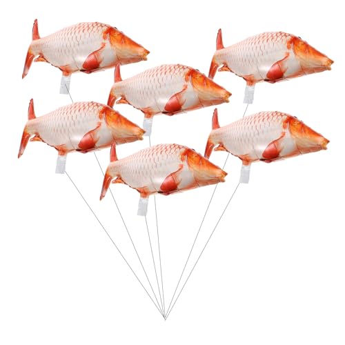 UPKOCH 6 Stück Aluminiumfolienballons Fischform Dekoration für mit Niedlichem Karpfen Design Luftballons für Partys und Feiern UPKOCH 6 Stück Aluminiumfolienballons Fischform Dekoration für mit Niedlichem Karpfen Design Luftballons für Partys und Feiern von UPKOCH