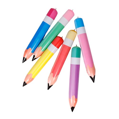 UPKOCH 6 Stück Teiliges Aufblasbarer Jumbo Bleistift Dekorationen aus Robustem PVC in Farben Leichte Reißfeste Party Requisiten für Kindergeburtstag Schulanfang und Raumdeko UPKOCH 6 Stück Teiliges Aufblasbarer Jumbo Bleistift Dekorationen aus Robustem PVC in Farben Leichte Reißfeste Party Requisiten für Kindergeburtstag Schulanfang und Raumdeko von UPKOCH