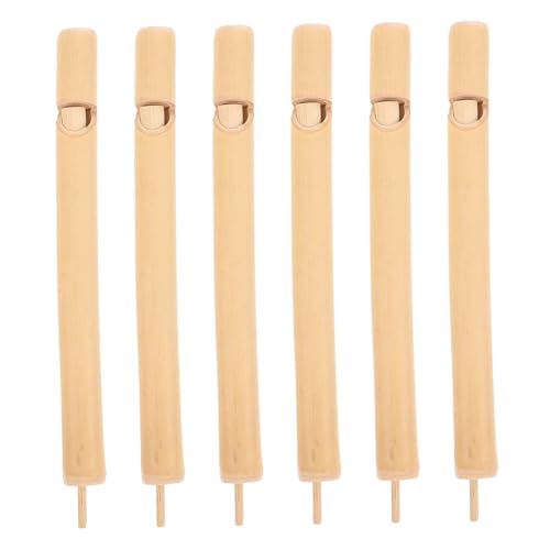UPKOCH 6 Stück Teiliges Holz Vogelpfeife Mini Flöten Naturgetreuer Vogelruf Lernspielzeug Für Outdoor Aktivitäten Partyspaß Interaktives Pfeifenspielzeug Für Kleine Hände von UPKOCH