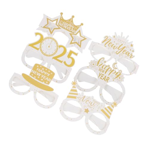 UPKOCH 6 Stück Teiliges Papierbrillen Neujahrsfeier Dekoration Leicht Komfortabel Vielseitig für Foto Booth Party Zubehör und Festliche Anlässe UPKOCH 6 Stück Teiliges Papierbrillen Neujahrsfeier Dekoration Leicht Komfortabel Vielseitig für Foto Booth Party Zubehör und Festliche Anlässe von UPKOCH