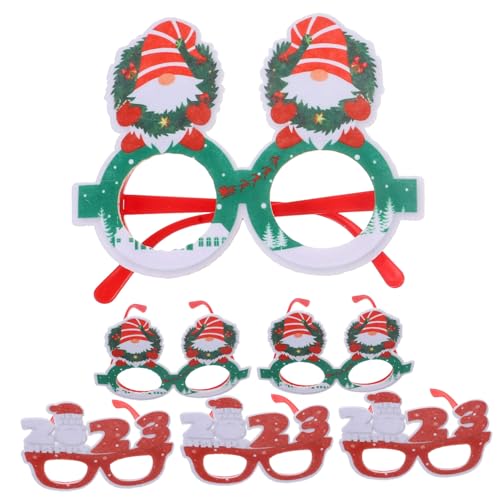 UPKOCH 6 Stück Teiliges Party Brillenset Weihnachtsdeko Cartoon Brillenrahmen Komfortabel Foto Requisite für Festliche Feiern und Unvergessliche Weihnachtsmomente UPKOCH 6 Stück Teiliges Party Brillenset Weihnachtsdeko Cartoon Brillenrahmen Komfortabel Foto Requisite für Festliche Feiern und Unvergessliche Weihnachtsmomente von UPKOCH