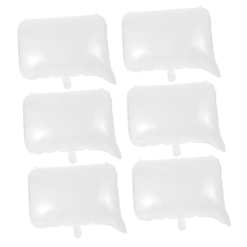 UPKOCH 6 Stück Weiße Partyballons Rechteckige Aluminiumfolie Partyballons Aus Weißer Folie Leere Feierballons UPKOCH 6 Stück Weiße Partyballons Rechteckige Aluminiumfolie Partyballons Aus Weißer Folie Leere Feierballons von UPKOCH