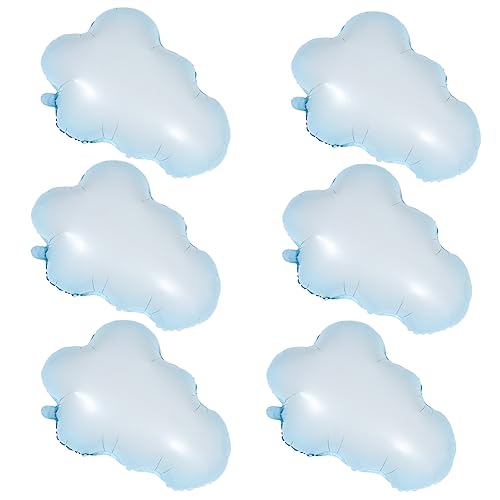 UPKOCH 6 Stück Wolkenballon für Luftballons Glücklich hochzeitsdeko Wolkenthema Babyparty -Dekorationen Geburtstagsballons aus Folie Wolkendekorationsparty Partyballons Aluminiumfolie UPKOCH 6 Stück Wolkenballon für Luftballons Glücklich hochzeitsdeko Wolkenthema Babyparty -Dekorationen Geburtstagsballons aus Folie Wolkendekorationsparty Partyballons Aluminiumfolie von UPKOCH