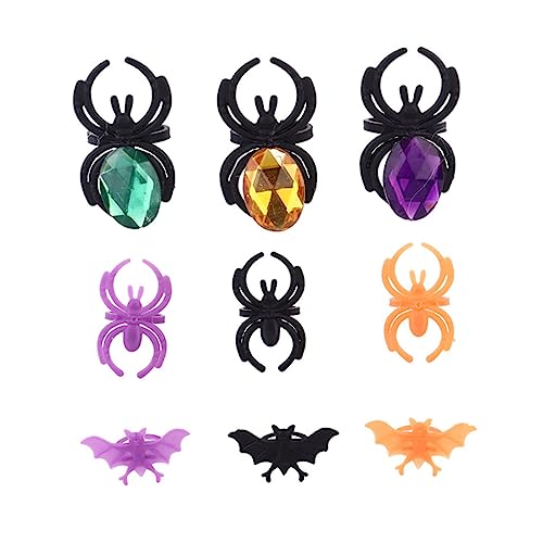 UPKOCH 60 Stück Bunte Halloween Spielzeugringe aus Kunststoff Lustige Finger Ringe mit Spinnen und Fledermaus Motiven Party Deko für Vielseitige Kostüm Accessoires Farbenfrohe Halloween UPKOCH 60 Stück Bunte Halloween Spielzeugringe aus Kunststoff Lustige Finger Ringe mit Spinnen und Fledermaus Motiven Party Deko für Vielseitige Kostüm Accessoires Farbenfrohe Halloween von UPKOCH