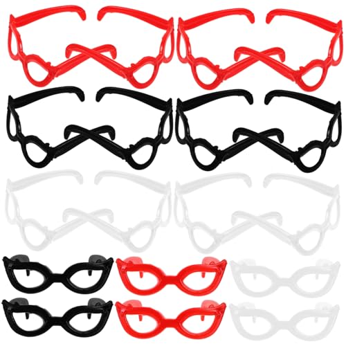 UPKOCH 60 Stück Mini Brillen Sonnenbrillen Spielzeughaus Babys Puppen Für Babys Mini Babypuppen Brillen Schwarze Babypuppe Modepuppen Mini Sonnenbrille Schwarze Puppen Aus von UPKOCH