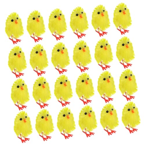 UPKOCH 600 Stk Osterdekoration Ostergarten Moosdekor Farmtierfiguren Mini-küken Osterküken Mini Spielzeug Für Kleinkinder Modelle Kleiner Junge Miniatur Chemiefaser Und Kunststoff Ente von UPKOCH