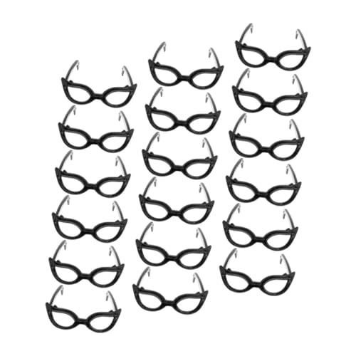 UPKOCH 60St Mini-Brille puppenkleidung puppenspielzeug Puppenparty Puppenbrillen für Miniatur Mini- Brillenrequisiten zum Anziehen Puppen-Foto-Requisiten Plastik Black von UPKOCH