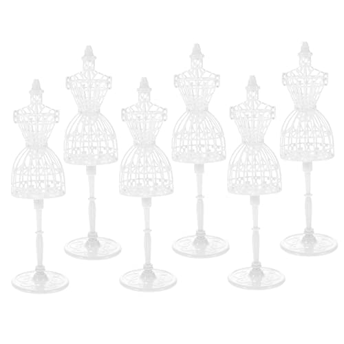 UPKOCH 6Stücke Doll Kleiderständer Teiliges Mini Puppen Mannequin Kleidung Halter für Puppenbekleidung Kinderfreundlich Handwerkskunst für Präsentation von UPKOCH