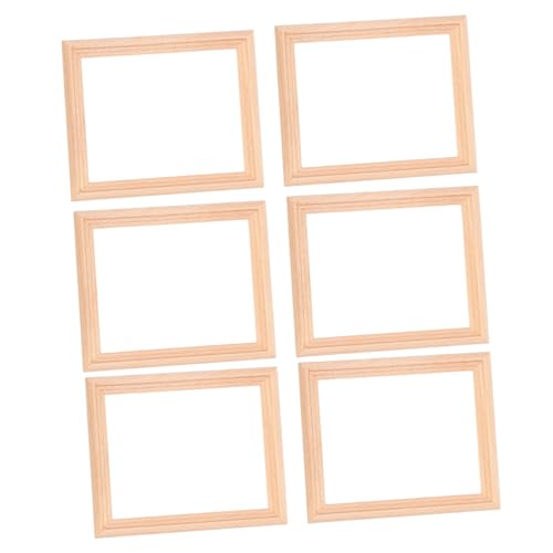 UPKOCH 6Stücke Holz Fotorahmen Für Puppenhaus Hölzerne Bilderrahmen Deko Für Dollhouse DIY Projekte Und Kreative Gestaltung UPKOCH 6Stücke Holz Fotorahmen Für Puppenhaus Hölzerne Bilderrahmen Deko Für Dollhouse DIY Projekte Und Kreative Gestaltung von UPKOCH