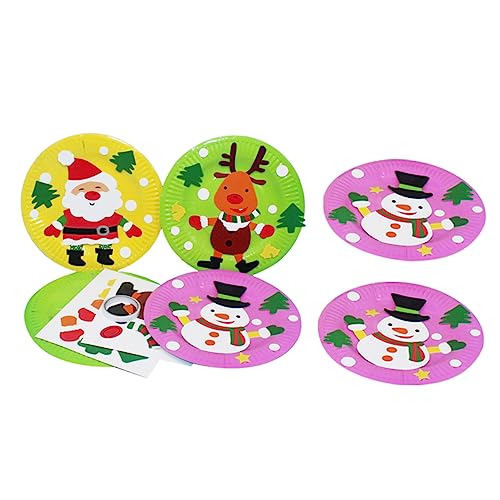 UPKOCH 6stücke Teiliges Weihnachts Bastelset Für Junge Mädchen DIY Papier Teller Sticker Für Kreative Bastelideen Und Festliche Dekorationen Für Weihnachtszeit Und Gemeinsame UPKOCH 6stücke Teiliges Weihnachts Bastelset Für Junge Mädchen DIY Papier Teller Sticker Für Kreative Bastelideen Und Festliche Dekorationen Für Weihnachtszeit Und Gemeinsame von UPKOCH