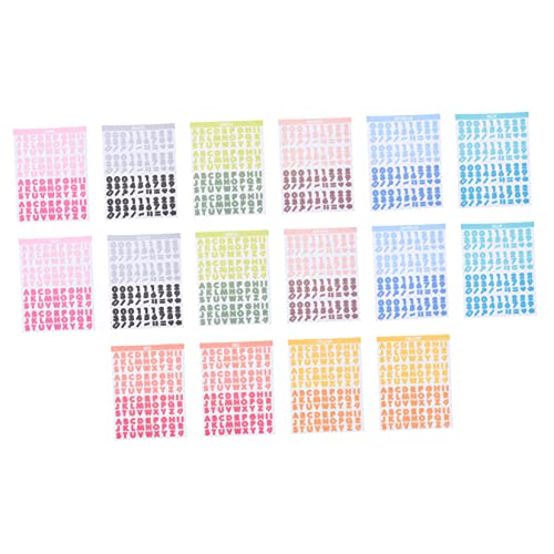 UPKOCH 8 Blatt Buchstabenaufkleber Dekoration Scrapbookaufkleber Nagelaufkleber Pflanzenaufkleber Scrapbooking Sticker DIY Aufkleber Buchstaben Abziehbilder DIY Fotoalbum Aufkleber von UPKOCH