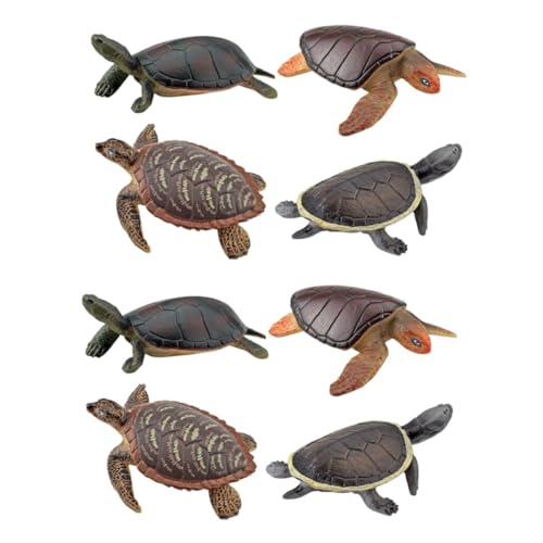 UPKOCH 8 STK Schildkrötenmodell Spielzeug Meerestierfigur Schildkröten-sammlerstücke Schildkröten-Statue Miniatur-schildkrötenfigur Schildkrötenstatue Plastik Kind Schreibtisch Skulptur von UPKOCH