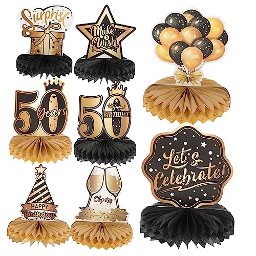UPKOCH 8 Stück 50 Jahre alte Ornamente Hochzeit Dekoration Männer Party Tischmittelstücke Geburtstagstischdekor funkeln Tischzentrum Geburtstag Geburtstagskern Waben-Mittelstücke Papier UPKOCH 8 Stück 50 Jahre alte Ornamente Hochzeit Dekoration Männer Party Tischmittelstücke Geburtstagstischdekor funkeln Tischzentrum Geburtstag Geburtstagskern Waben-Mittelstücke Papier von UPKOCH