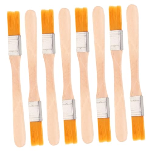 UPKOCH 8 Stück Bürste mit Holzgriff Pinsel für Kunstmalerei Leute Werkzeug Zeder Künstlerlack Pinsel künstlerpinsel ölpinsel ölmalerei Autoinnenbürste Staubpinsel zum Malen hölzern von UPKOCH