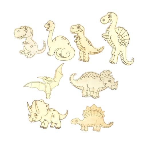 UPKOCH 8 Stück Dinosaurier-Holzspäne Holzformen zum Basteln unvollendet Dinosaurierparty Blanko-Scheiben zum Basteln aus Holz Holzspäne zum Malen Dinosaurier-Dekorationen hölzern Khaki UPKOCH 8 Stück Dinosaurier-Holzspäne Holzformen zum Basteln unvollendet Dinosaurierparty Blanko-Scheiben zum Basteln aus Holz Holzspäne zum Malen Dinosaurier-Dekorationen hölzern Khaki von UPKOCH