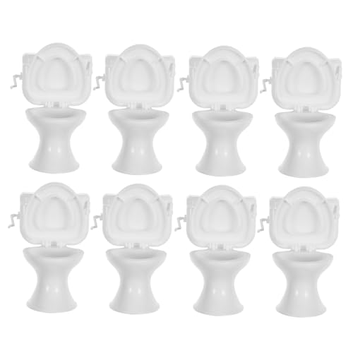 UPKOCH 8 Stück Puppenhaus-Badezimmer-Accessoires Toilettenpuppenhausdekor Miniatur realistisch Szene Toilette im Maßstab 1:12 Babys Oh Toilettendekorationen Mini -Hausmöbel Plastik Weiß UPKOCH 8 Stück Puppenhaus-Badezimmer-Accessoires Toilettenpuppenhausdekor Miniatur realistisch Szene Toilette im Maßstab 1:12 Babys Oh Toilettendekorationen Mini -Hausmöbel Plastik Weiß von UPKOCH