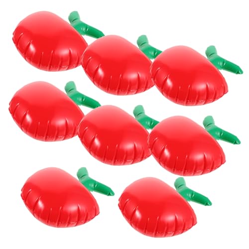 UPKOCH 8 Stück Teiliges PVC Obstballon- Aufblasbare Große Apfel-deko Vielseitige Party Schulklassenzimmerdekoration Einfach Aufzublasen Leicht zu Transportieren für Kindergeburtstage und von UPKOCH