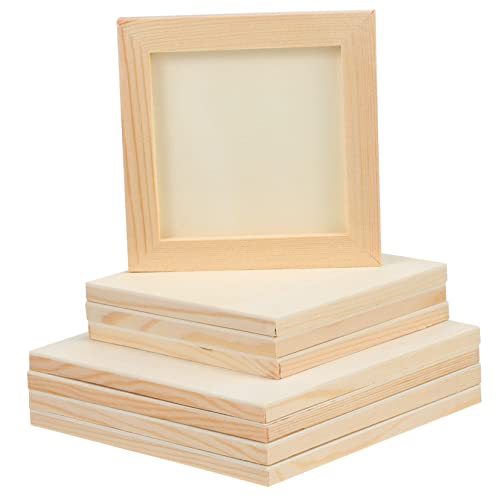 UPKOCH 8 Stück Teiliges Quadratische Holz Bilderrahmen DIY Bastelrahmen für Kreative Malprojekte Geeignet für Erwachsene für Tonmalerei und Fotodokumentation UPKOCH 8 Stück Teiliges Quadratische Holz Bilderrahmen DIY Bastelrahmen für Kreative Malprojekte Geeignet für Erwachsene für Tonmalerei und Fotodokumentation von UPKOCH