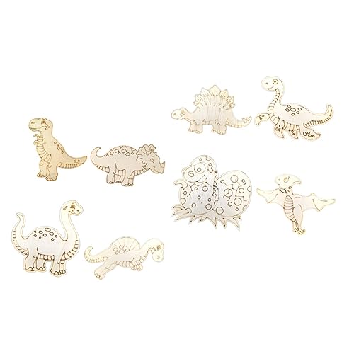 UPKOCH 8 Stück Teiliges Unbemalte Holz Dinosaurier zum Bemalen Detailreiche DIY Holzfiguren für Dekoration Leichte Naturfarbene Holzstücke für Handarbeiten und Bastelprojekte UPKOCH 8 Stück Teiliges Unbemalte Holz Dinosaurier zum Bemalen Detailreiche DIY Holzfiguren für Dekoration Leichte Naturfarbene Holzstücke für Handarbeiten und Bastelprojekte von UPKOCH