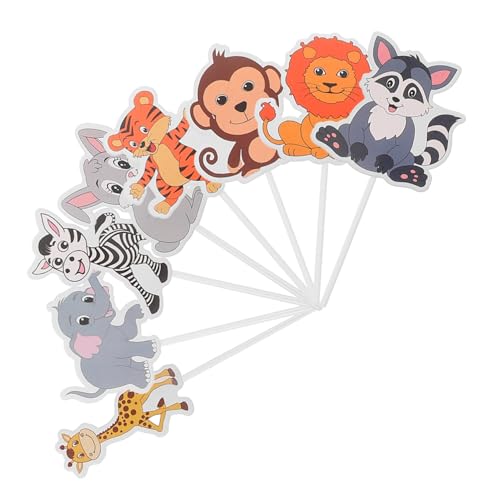 UPKOCH Tortenaufsätze mit Tiermotiven 8 Stück Dschungel-party-kuchendekorationen für Muffin-desserts UPKOCH Tortenaufsätze mit Tiermotiven 8 Stück Dschungel-party-kuchendekorationen für Muffin-desserts von UPKOCH