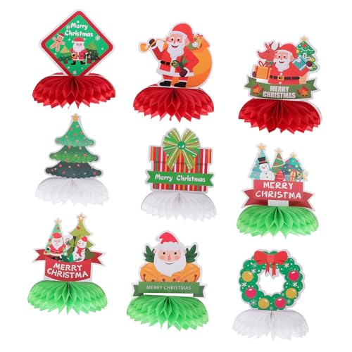 UPKOCH 9 Stück Weihnachtsschmuck weihnachtliche tischdeko weihnachtsdeko Festliche Party Dekoration Weihnachten aus Papier Weihnachtsbedarf Tischdekoration für die Weihnachtsfeier UPKOCH 9 Stück Weihnachtsschmuck weihnachtliche tischdeko weihnachtsdeko Festliche Party Dekoration Weihnachten aus Papier Weihnachtsbedarf Tischdekoration für die Weihnachtsfeier von UPKOCH