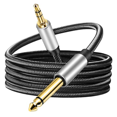 UPKOCH Audio Kabel Gitarre Dual Verlängerungskabel Professional Kabel Stecker auf Stecker Hilfskabel elektrische Instrumentenkabel Mikrofonkabel Audio-Instrumentenkabel Gummi Schwarz von UPKOCH