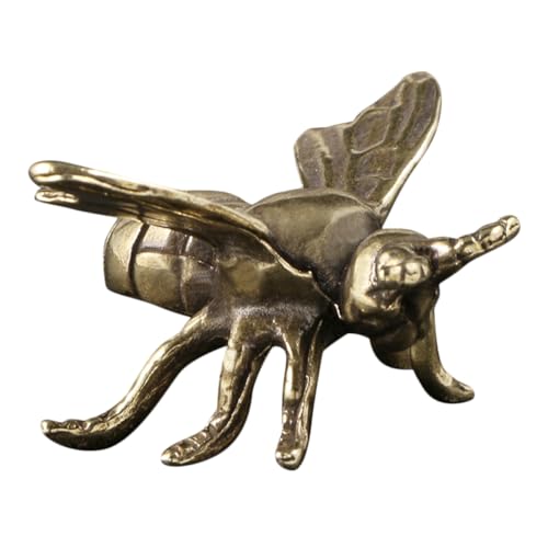 UPKOCH Bienenfigur aus Messing Vintage Bienenornament für Desktop Dekoration Robuste Garten und Wohnaccessoires Perfektes zum Einzug oder Neujahr von UPKOCH