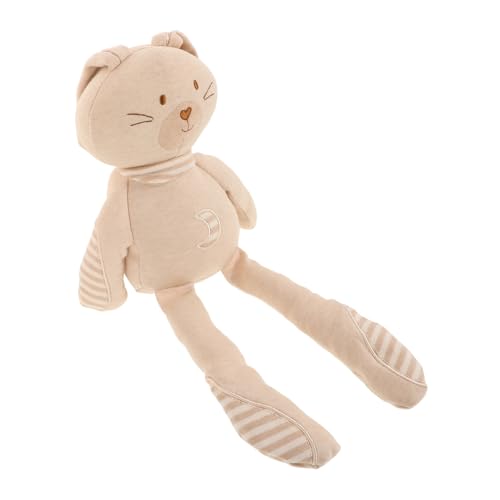 UPKOCH Bio Baumwoll Kuscheltier Hase mit Langen Beinen Leichtes Schmusetuch als Einschlafhilfe Weicher Organischer Schmusefreund für Junge Mädchen und Kleinkinder Tragbares von UPKOCH