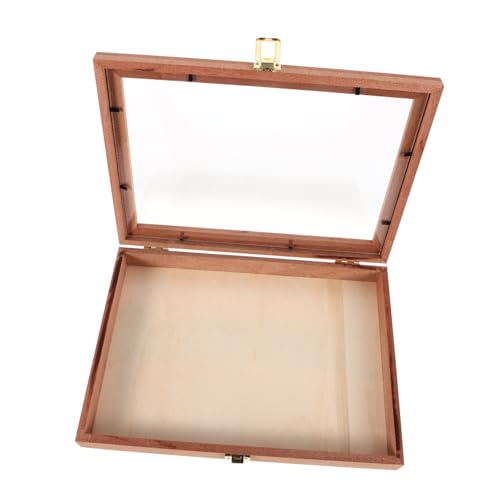 UPKOCH Box Aufbewahrungsbox Aus Holz Aufbewahrung Von Getrockneten Blumenproben Schmetterlingsproben Bilderrahmen Holzprobenvitrine Schattenvitrine Probenvitrine Insektenvitrine von UPKOCH