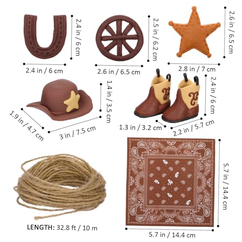 UPKOCH Cowboy Cake Topper Kunststoff Hellbraun Wiederverwendbar Western Mottoparty Tortendeko Für Männer Cowgirl Geburtstagsfeier Kuchen Dekoration UPKOCH Cowboy Cake Topper Kunststoff Hellbraun Wiederverwendbar Western Mottoparty Tortendeko Für Männer Cowgirl Geburtstagsfeier Kuchen Dekoration von UPKOCH