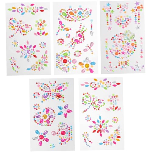 UPKOCH Craft Gems Stickers – 15 Stück Selbstklebende Acryl-Strasssteine ​​für Kinder Sticker-Buchstaben von UPKOCH