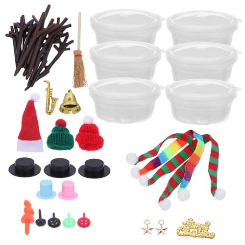 UPKOCH DIY Schneemann Bastelset Teilig mit Modelliermasse für Erwachsene und Nase für Winterliche Weihnachtsdeko und Kreative Familienaktivitäten UPKOCH DIY Schneemann Bastelset Teilig mit Modelliermasse für Erwachsene und Nase für Winterliche Weihnachtsdeko und Kreative Familienaktivitäten von UPKOCH