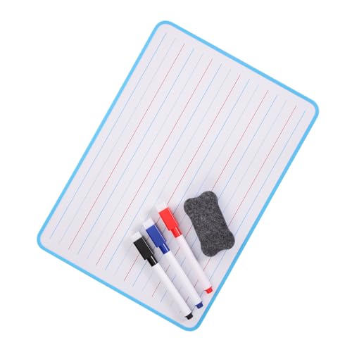 UPKOCH Doppelseitiges Whiteboard Abwischbares Kleines Zeichenbrett mit für Schüler zum Schreiben und Kreativsein mit Blauen Rändern von UPKOCH