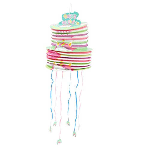UPKOCH Einhorn-Piñata Für Pinatas-Partydekorationen Fiesta-Party-Dekoration DIY Bastel-Piñata Party Gefälligkeiten Kinderspiel Pinata Kindergeburtstag Pinata Papier Grün von UPKOCH