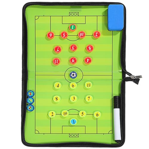 UPKOCH Faltbares Fußball Taktikbrett PU und PVC Magnetisches Klemmbrett mit Marker und Radiergummi Tragbares Zubehör für Spielanalysen und Teamplanung UPKOCH Faltbares Fußball Taktikbrett PU und PVC Magnetisches Klemmbrett mit Marker und Radiergummi Tragbares Zubehör für Spielanalysen und Teamplanung von UPKOCH