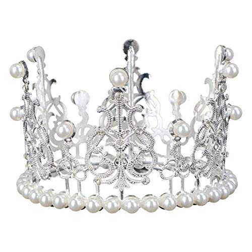 UPKOCH Mini Krone Tortendeko Silber, Strass Und Kunstperlen Kuchen Topper, Vintage Stil Tiara FüR Hochzeit, Geburtstag, Party, Weihnachten, Fotografie Requisit UPKOCH Mini Krone Tortendeko Silber, Strass Und Kunstperlen Kuchen Topper, Vintage Stil Tiara FüR Hochzeit, Geburtstag, Party, Weihnachten, Fotografie Requisit von UPKOCH