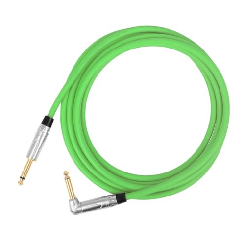 UPKOCH Gitarrenkabel Guitar Patch -kabel Draht Live Für Aufgerollt Flechten Leise Gitarren-audiokabel Adapter-effektkabel Gitarrenzubehör Gitarren-patchkabel Gummi Grün von UPKOCH
