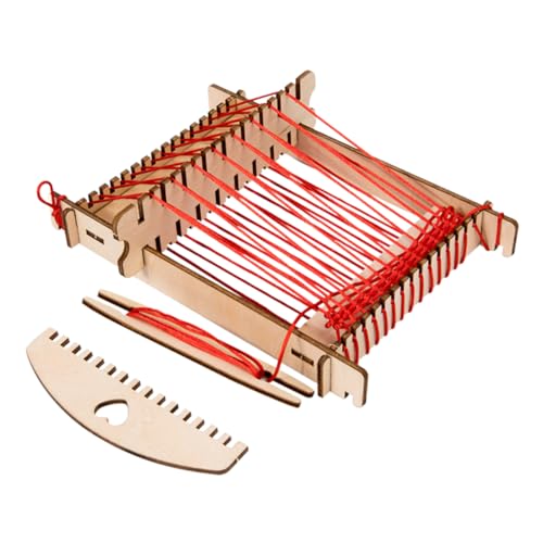 UPKOCH Holzspielzeug-webmaschine Pädagogisches Bastelspielzeug-Set Für Jungen Und Mädchen von UPKOCH